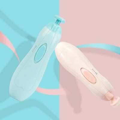 China Safe Safe Electric Nail Clipper Baby Nail Trimmer with LED Light for Newborn Infant for sale