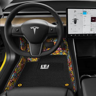 China Business Customized Tesla model 3 model y car mats full car interior decoration full surround waterproof for sale