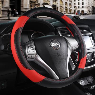 China Business/Luxury Auto parts 2023 new steering wheel cover design steering wheel breathable pu leather general car steering wheel cover for sale