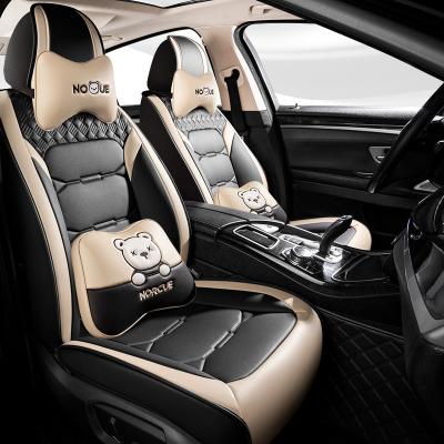 China Sports Car protector Luxury car leather seat cartoon seat covers full set universal fit for car for sale