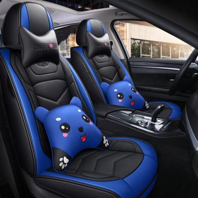 China Sports Car protector Luxury car leather seat cartoon seat covers full set universal fit for car for sale