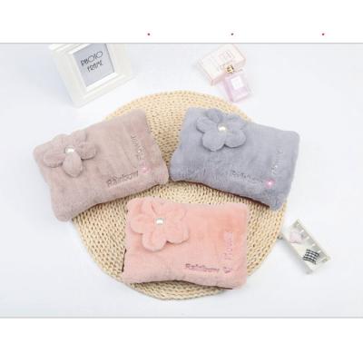 China Plush Flower Hot Water Bag Rechargeable Electric Hot Water Bag YXHD07 for sale