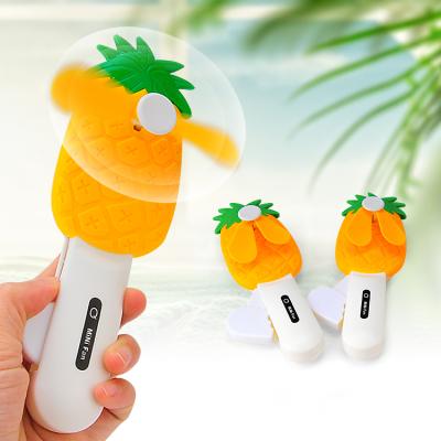 China Outdoor Creative Portable Mini Silicone Fan Handheld Mini Fan Toy Hand Fruit Blade Fruit Blade Fan Soft Toy for sale