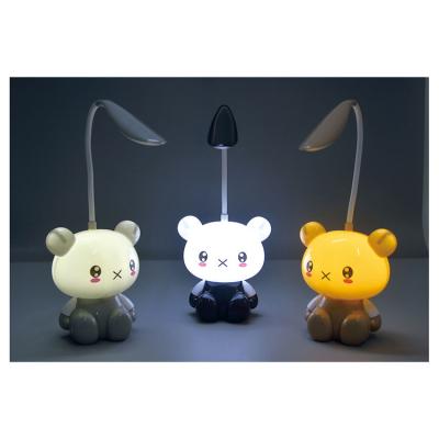 China USB Charging Cute Cartoon Cute Bear Usb Table Lamp Student Led Reading Learning Eye Fill Bedside Lamp for sale