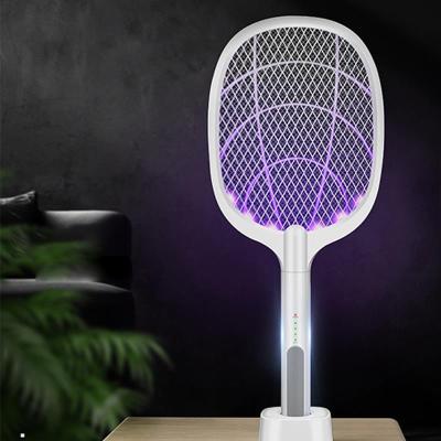 China Viable Indoor Handheld Electronic Mosquito Killer Mosquito Killer Racket Mosquito Bat Rechargeable Fly Swatter for sale