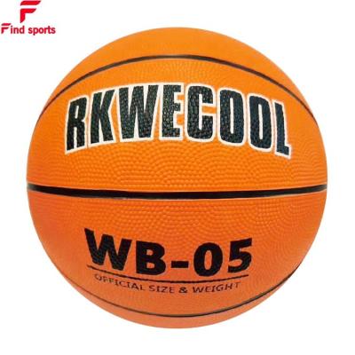 China Sports Game.Sports Training orange red and black promotion rubber size 5 basketball ball for kids for sale