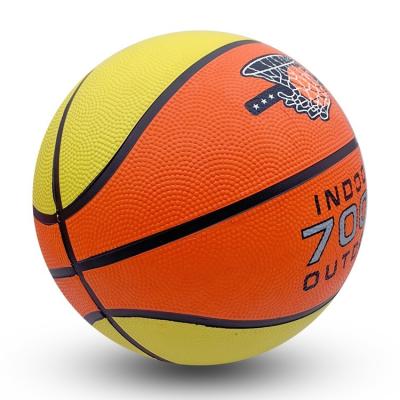 China Sports Toy factory cheap rubber basketball ball for training toys size 5 for sale