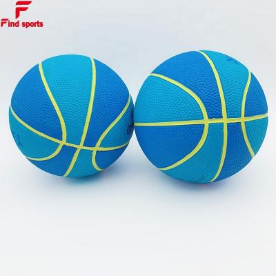 China Rubber promotional cheap mini kids basketball rubber ball size 1 size 3 Perfect for beginners for sale