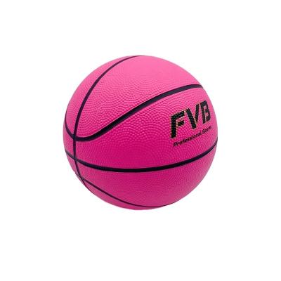 China Sports And Fun Game Pink Rubber Mini Basketball Size 2 For Toys Ball for sale