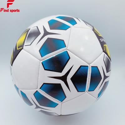 China Football traning promotion hot sale inflatable soccer ball foot deflatable ball / with high glossy leather PVC air good preservation for sale