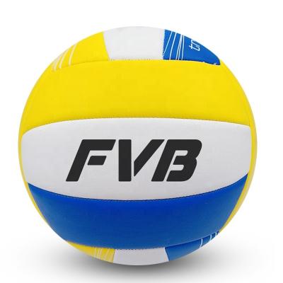 China School Ball FVB Advertising Official Size Weight Machine Sewn PVC Volleyball for sale