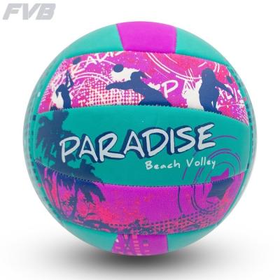 China School ball summer beach volleyball pvc leather machine stitching volly ball size 5 for sale