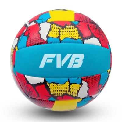 China Official School Ball FVB Summer Beach Volleyball Ball Size 5 Size With Customer Logo for sale