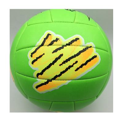 China Super Soft Touch School Ball FVB Green PVC Machine Stitching No. promotional 5 volleyball for sale