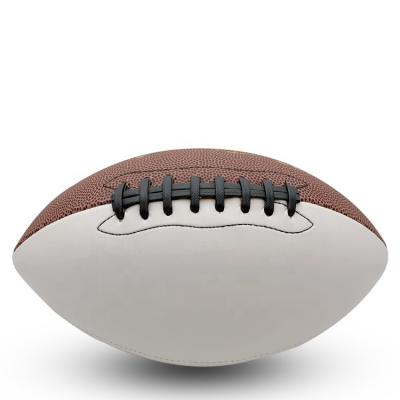 China Size 1 Size 6 Custom White Fan Gifts FVB Logo White Signature American Football Ball Size 9 Mini Scripts for sale