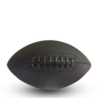 China PVC PU Leather FVB Black PU Leather American Football With Or Without Logo Size 9 Size 6 for sale