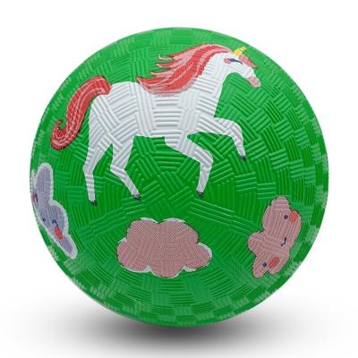 China Baby Toy Flexible Ball OEM ODM PAGE Playground Ball Rubber Dodgeball Kick Ball for sale