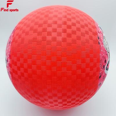 China Factory Made Custom Rubber 8.5 Inch 10 Inch Rubber Playground Ball For Juniors for sale