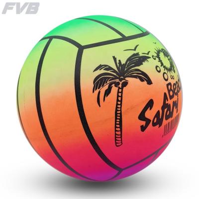 China High FVB Rainbow Beach Elastic Volley Ball Eco Friendly PVC Soft Toys Ball for sale