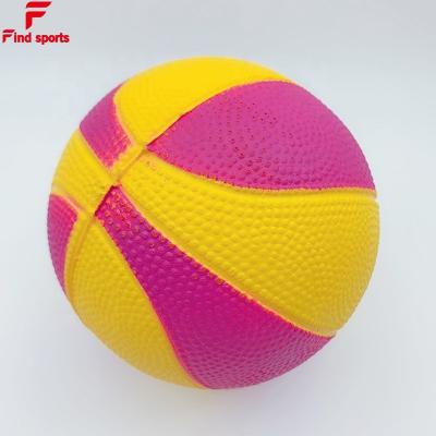 China Non-toxic 12.5cm diameter 5 inch foam ball stress basketball assorted colors with light weight for safty kick toys for sale