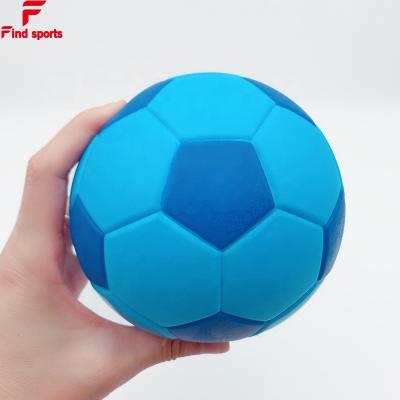 China Non-Toxic Custom LOGO Printed Football Pu Foam Soccer Ball Stress Squeeze Ball With Fluorescent Colors for sale