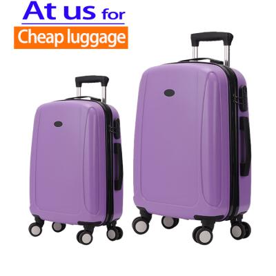 China Fashionable Cabin Size PP Suitcase Newly Unbreakable 20 Inch Trolley Travel Luggage Set for sale