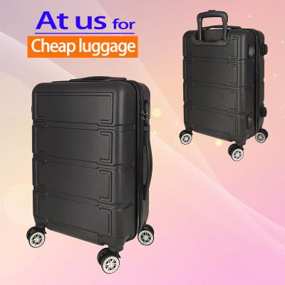 China ABS 2021 Nice Design Fashion Double Spinner Rolls Suitcases Luggage Cabin Waist Trolley Luggage Bag for sale