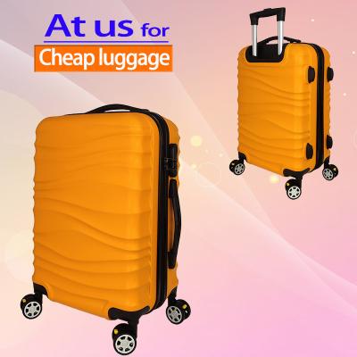 China ABS Dongguan Luggage Manufaturer Low Price 3 PCS Set Spinner Rolls Travel Trolley Luggage Sets Suitcase for sale