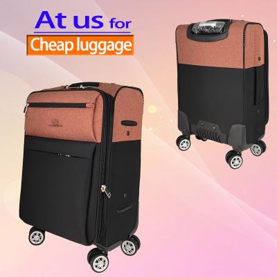 China High Quality Nylon Urban Trolley Luggage Cases With Computer Bag Compartment 3pcs Set Universal Wheels Nylon Soft Suitcase for sale