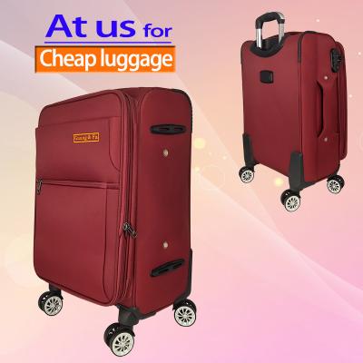 China High quality durable waterproof nylon fabric suitcase maletas maker custom logo custom luggage bag for sale