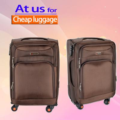 China Wholesale Soft Logo Polyester Trolley Vintage Expandable Suitcase Nylon Portable Custom Waterproof Fabric Oxford for sale