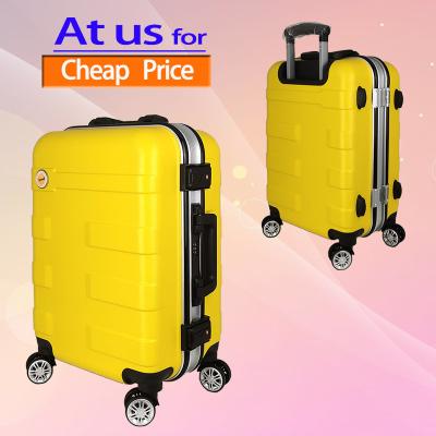 China 2021 Plastic Aluminum ABS PC Suitcase Carry On Hard Shell Trolley Frame Travel Luggage Case for sale