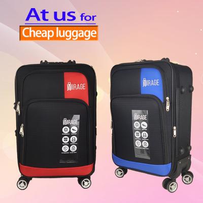 China OEM Softside 600D Nylon Fabric Semi-Complete 16 Luggage 20 24 28 32 Inch 5 Set Assembly Trolley Briefcase Travel Bags for sale