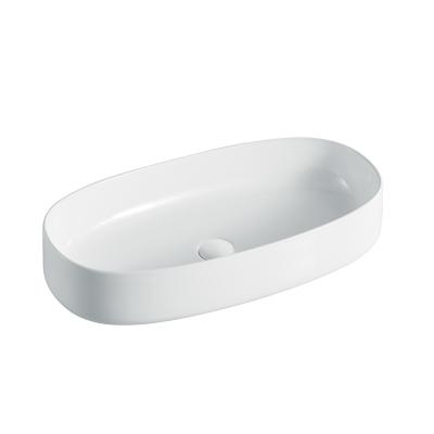 China Modern Hot Sales Over Counter Sink Ceramic Handmade White Wash Basin Sanitary Ware Basins for sale