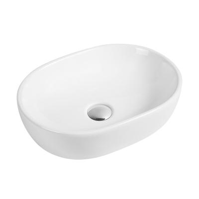 China China Wholesale Modern Art Sink Luxury Bathroom Vanity Ceramic Oval Basin Table for sale