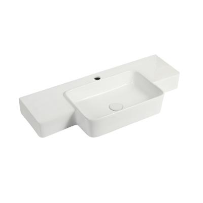 China MODERN BATHROOM DESIGN HAND CERAMIC WALL MOUNTED WASHBASIN for sale