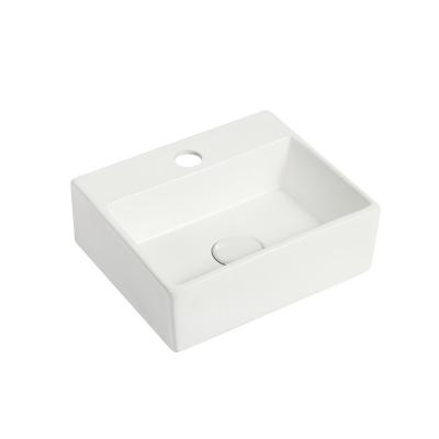 China Modern Hand Wash Ceramic Wall Hung And Counter Top Basin For Bathroom Room for sale