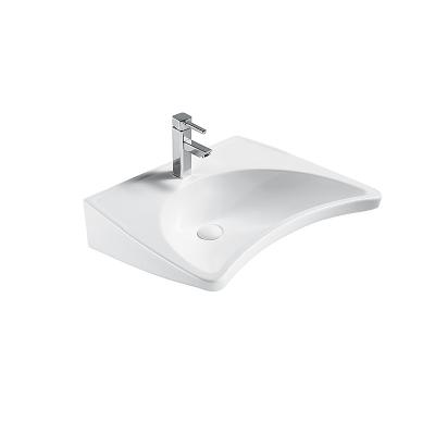 China Modern barrier-free wall-hung eco-friendly safe basins for hand disabled easy accessible vessel wash basin ceramic sink for sale