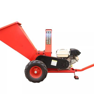 China New Truss Wood Chipper Shredder Machine With 15HP Gasoline Engine for sale