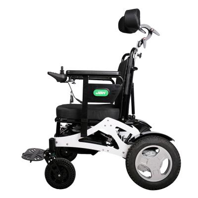 China High Backrest Aluminum Alloy Brushless Motor Folding Electric Wheelchair for sale