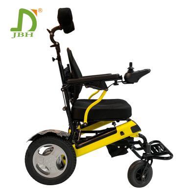 China USB port for popular mobile device JBH D11 electric foldable wheelchair with single backrest for sale