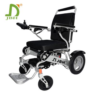 China Easy Folding Disabled Powered Electric Wheelchair With Lithium Battery OEM Factory Light Weight Foldable D09 Electric Wheelchair With Soft Cushion for sale