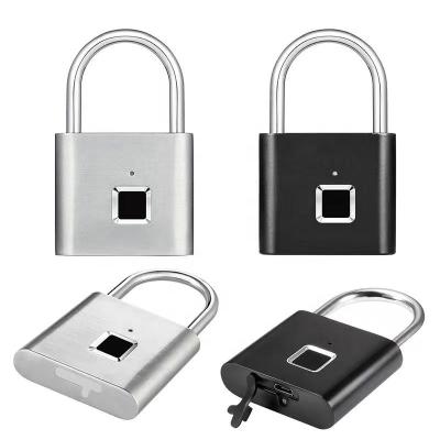 China Small Protection Bag Lock Smart Biometric Fingerprint Padlock Magnetic Padlock for sale