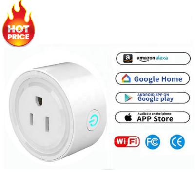 China Tuya Wifi Home Smart Wifi Electrical Outlet Customized Logo Brand Wall Socket Amazon Alexa Google Plug for sale