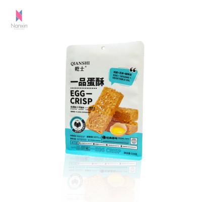 China Disposable Custom Design Heat Seal Flat Bottom Pouch Bag Side Gusset Bag With Side Window For Crisps for sale