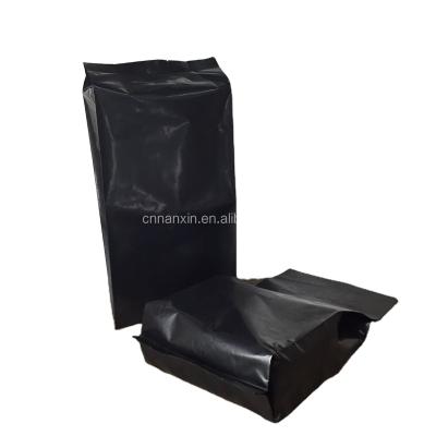 China Disposable Matte Black Printing Aluminum Foil Coffee Bags With Valve for sale