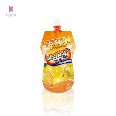 China Liquid food NX PACK bag orange juice packaging doypack stand up pouch spouted bag for beverage for sale