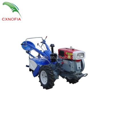 China Hand Plowing Farms Two Wheel Mini Hand Tractor Cheap Price for sale