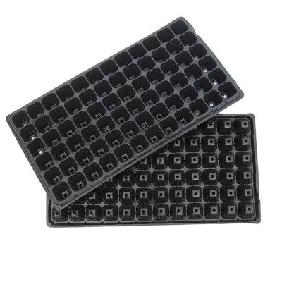 China Eco - Friendly Garden Vegetable Planting Pot Black Plastic Hydroponic Seedling Trays For Sale for sale