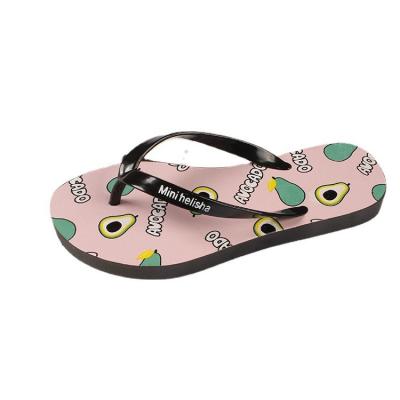 China Cushioning 2022 Summer New Fruit Ladies Beach Flip Flops Daily Casual Indoor And Outdoor Flat Slippers for sale